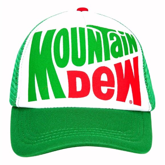 Mountain Dew Trucker Style Mesh Cap Hat NEW Fast Ship - Picture 1 of 4